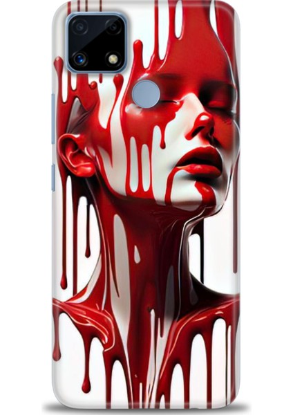 Realme C25 Kılıf Hd Baskılı Kılıf + Seramik Tam Kaplayan Ekran Koruyucu 150