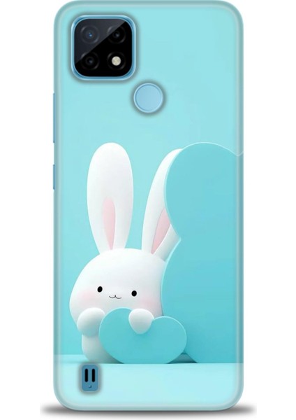 Realme C21 Kılıf Hd Baskılı Kılıf + Seramik Tam Kaplayan Ekran Koruyucu 73