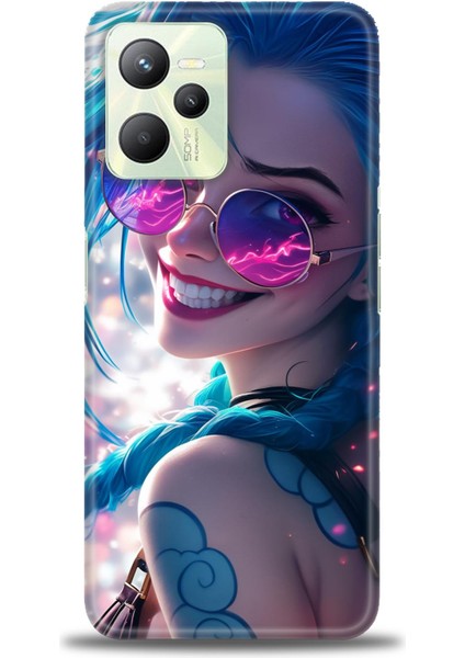 Realme C35 Kılıf Hd Baskılı Kılıf + Seramik Tam Kaplayan Ekran Koruyucu 274