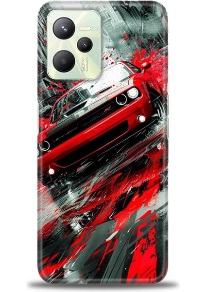 Realme C35 Kılıf Hd Baskılı Kılıf + Seramik Tam Kaplayan Ekran Koruyucu 106