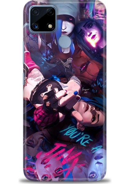 Realme C25S Kılıf Hd Baskılı Kılıf + Seramik Tam Kaplayan Ekran Koruyucu 278