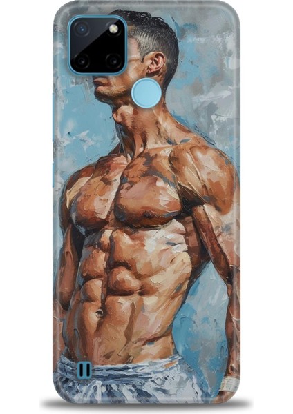 Realme C21Y Kılıf Hd Baskılı Kılıf + Seramik Tam Kaplayan Ekran Koruyucu 4