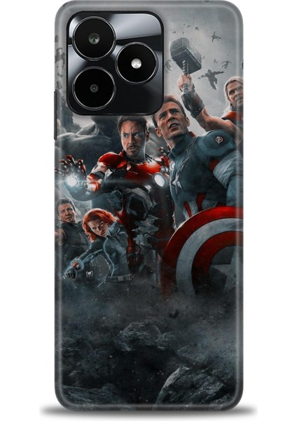 Realme C53 Kılıf Hd Baskılı Kılıf + Seramik Tam Kaplayan Ekran Koruyucu 98