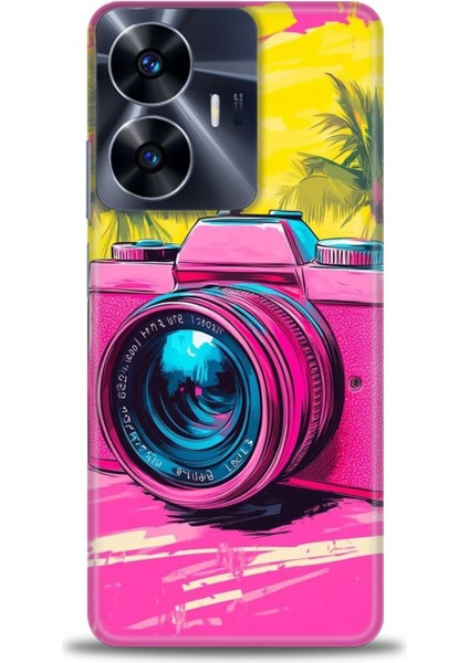 Realme C55 4g Kılıf Hd Baskılı Kılıf + Seramik Tam Kaplayan Ekran Koruyucu 442