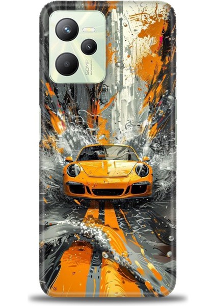 Realme C35 Kılıf Hd Baskılı Kılıf + Seramik Tam Kaplayan Ekran Koruyucu 101