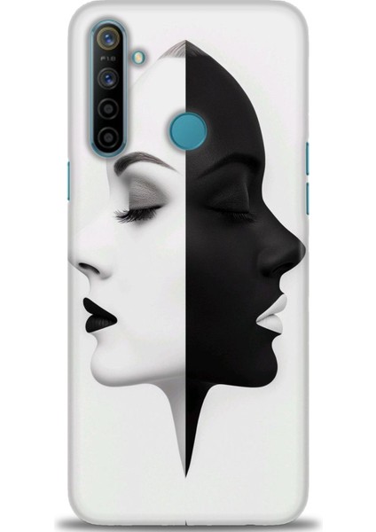 Realme C3 Kılıf Hd Baskılı Kılıf + Seramik Tam Kaplayan Ekran Koruyucu 141