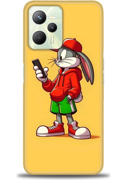 Realme C35 Kılıf Hd Baskılı Kılıf + Seramik Tam Kaplayan Ekran Koruyucu 401