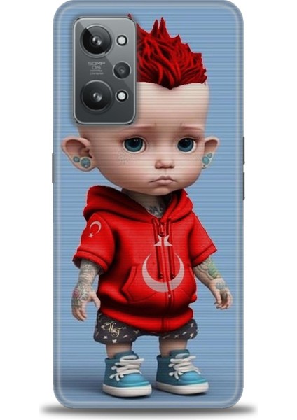Realme Gt2 Kılıf Hd Baskılı Kılıf + Seramik Tam Kaplayan Ekran Koruyucu 242