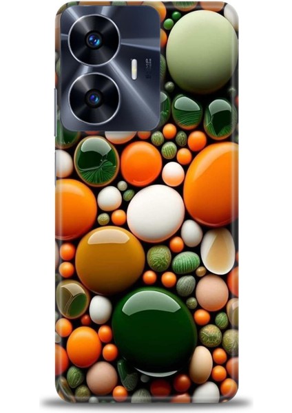 Realme C55 4g Kılıf Hd Baskılı Kılıf + Seramik Tam Kaplayan Ekran Koruyucu 348