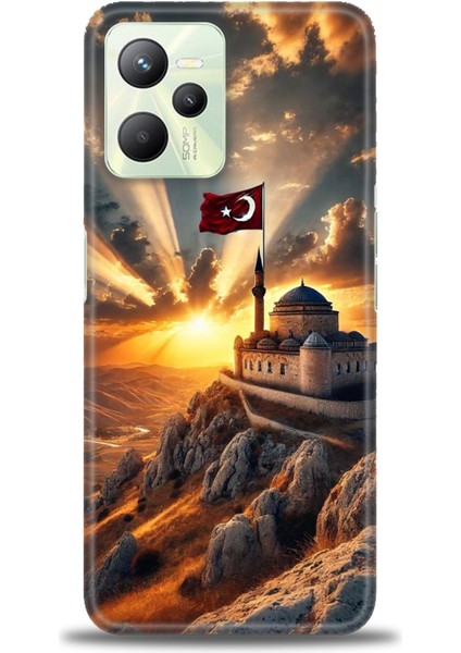 Realme C35 Kılıf Hd Baskılı Kılıf + Seramik Tam Kaplayan Ekran Koruyucu 229