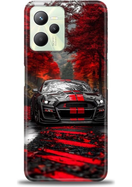 Realme C35 Kılıf Hd Baskılı Kılıf + Seramik Tam Kaplayan Ekran Koruyucu 490
