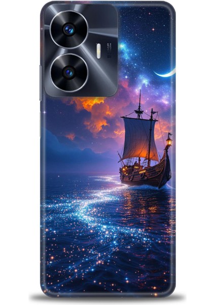 Realme C55 4g Kılıf Hd Baskılı Kılıf + Seramik Tam Kaplayan Ekran Koruyucu 235