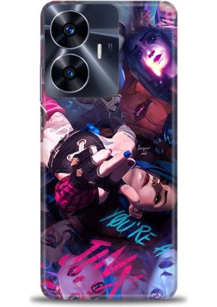 Realme C55 4g Kılıf Hd Baskılı Kılıf + Seramik Tam Kaplayan Ekran Koruyucu 278