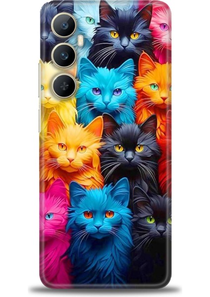 Realme C65 4g Kılıf Hd Baskılı Kılıf + Seramik Tam Kaplayan Ekran Koruyucu 70