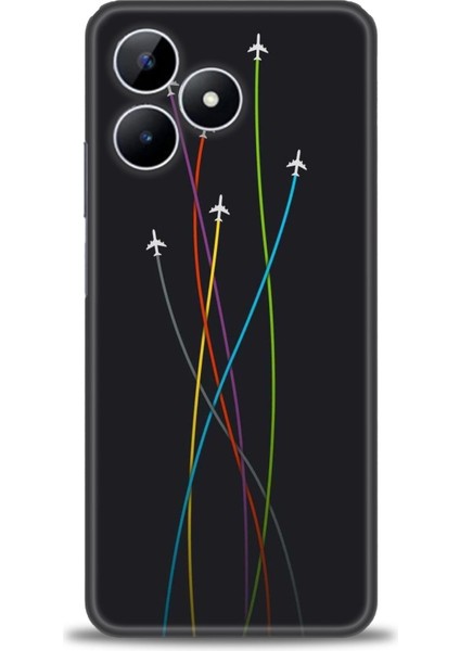 Realme Note 50 Kılıf Hd Baskılı Kılıf + Seramik Tam Kaplayan Ekran Koruyucu 385