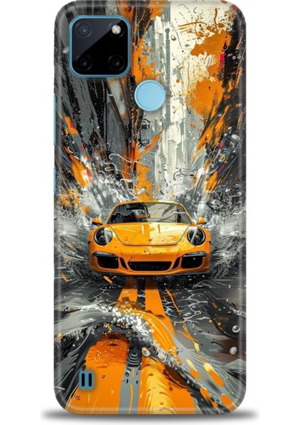 Realme C21Y Kılıf Hd Baskılı Kılıf + Seramik Tam Kaplayan Ekran Koruyucu 101