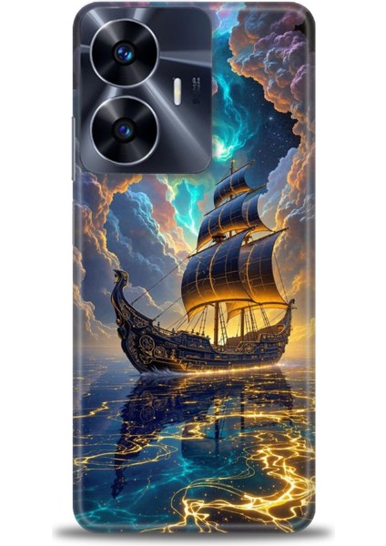 Realme C55 4g Kılıf Hd Baskılı Kılıf + Seramik Tam Kaplayan Ekran Koruyucu 233