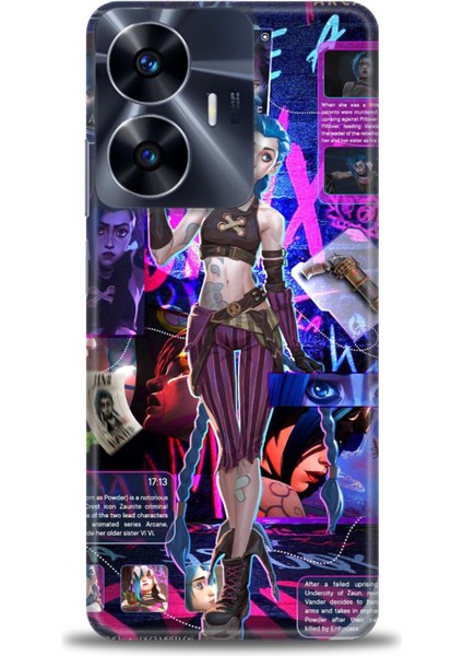 Realme C55 4g Kılıf Hd Baskılı Kılıf + Seramik Tam Kaplayan Ekran Koruyucu 277