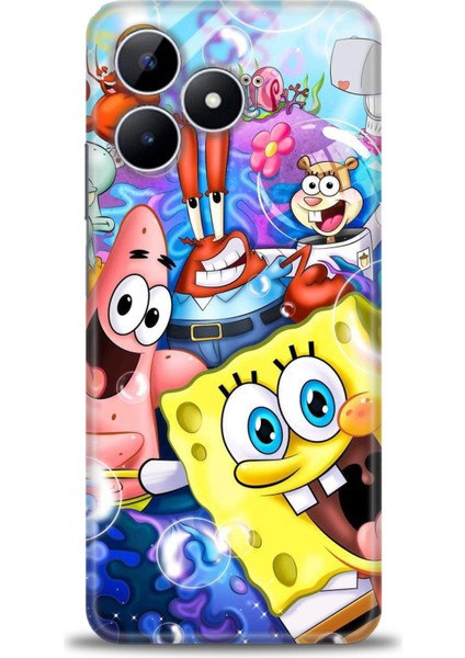 Realme Note 50 Kılıf Hd Baskılı Kılıf + Seramik Tam Kaplayan Ekran Koruyucu 455