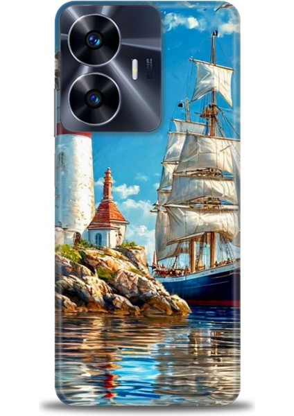 Realme C55 4g Kılıf Hd Baskılı Kılıf + Seramik Tam Kaplayan Ekran Koruyucu 239