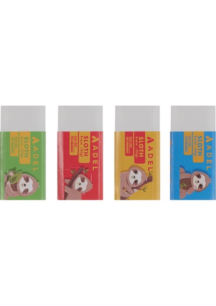 Sloth Silgi, Pvc-Free, 30'lu Asorti