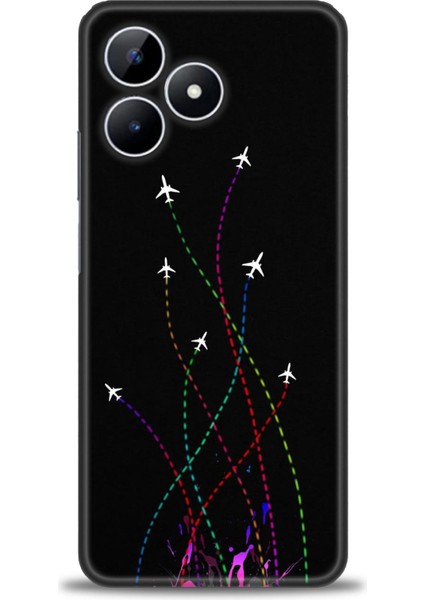 Realme Note 50 Kılıf Hd Baskılı Kılıf + Seramik Tam Kaplayan Ekran Koruyucu 388