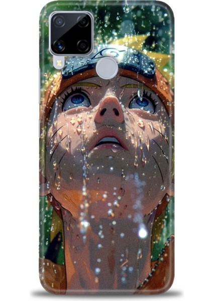 Realme C15 Kılıf Hd Baskılı Kılıf + Seramik Tam Kaplayan Ekran Koruyucu 258