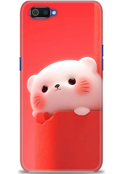 Realme C2 Kılıf Hd Baskılı Kılıf + Seramik Tam Kaplayan Ekran Koruyucu 75