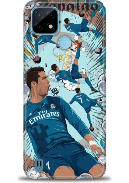 Realme C21 Kılıf Hd Baskılı Kılıf + Seramik Tam Kaplayan Ekran Koruyucu 1