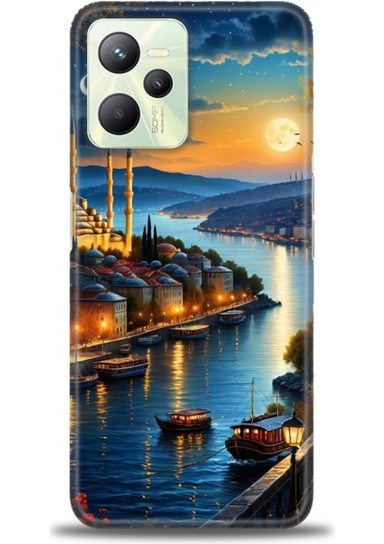Realme C35 Kılıf Hd Baskılı Kılıf + Seramik Tam Kaplayan Ekran Koruyucu 222