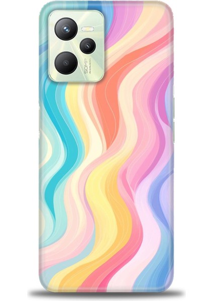 Realme C35 Kılıf Hd Baskılı Kılıf + Seramik Tam Kaplayan Ekran Koruyucu 424
