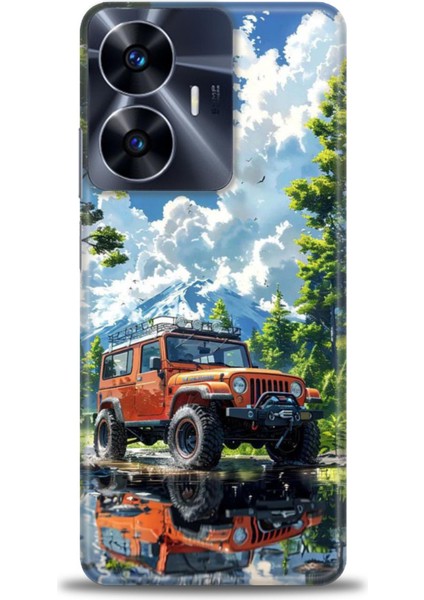 Realme C55 4g Kılıf Hd Baskılı Kılıf + Seramik Tam Kaplayan Ekran Koruyucu 107