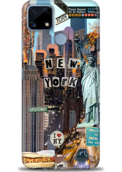Realme C25 Kılıf Hd Baskılı Kılıf + Seramik Tam Kaplayan Ekran Koruyucu 265