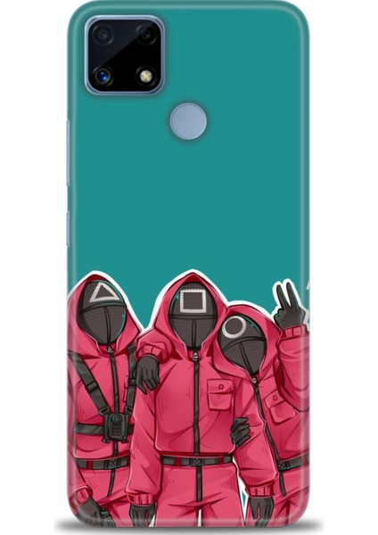 Realme C25 Kılıf Hd Baskılı Kılıf + Seramik Tam Kaplayan Ekran Koruyucu 290