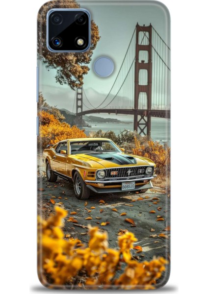 Realme C25S Kılıf Hd Baskılı Kılıf + Seramik Tam Kaplayan Ekran Koruyucu 105