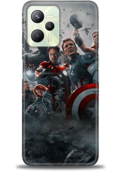 Realme C35 Kılıf Hd Baskılı Kılıf + Seramik Tam Kaplayan Ekran Koruyucu 98