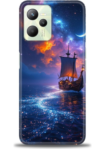 Realme C35 Kılıf Hd Baskılı Kılıf + Seramik Tam Kaplayan Ekran Koruyucu 235