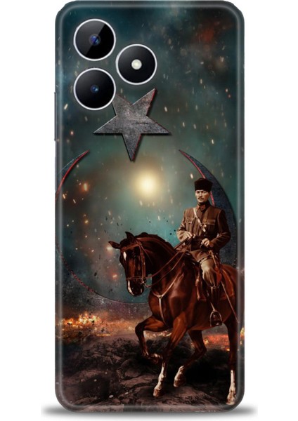Realme Note 50 Kılıf Hd Baskılı Kılıf + Seramik Tam Kaplayan Ekran Koruyucu 25