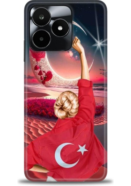 Realme C53 Kılıf Hd Baskılı Kılıf + Seramik Tam Kaplayan Ekran Koruyucu 249