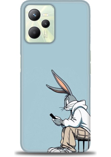 Realme C35 Kılıf Hd Baskılı Kılıf + Seramik Tam Kaplayan Ekran Koruyucu 410