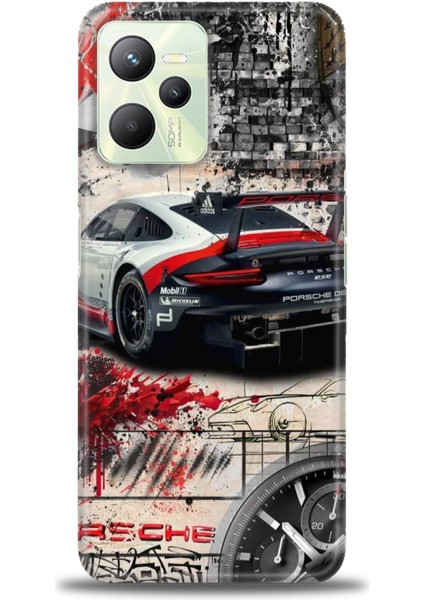 Realme C35 Kılıf Hd Baskılı Kılıf + Seramik Tam Kaplayan Ekran Koruyucu 484