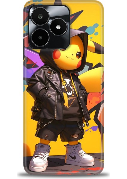Realme C53 Kılıf Hd Baskılı Kılıf + Seramik Tam Kaplayan Ekran Koruyucu 251