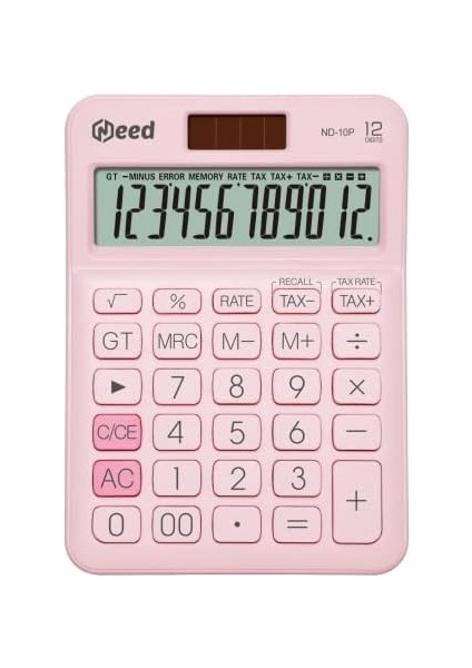 ND-10P Pastel Pembe Hesap Makinesi