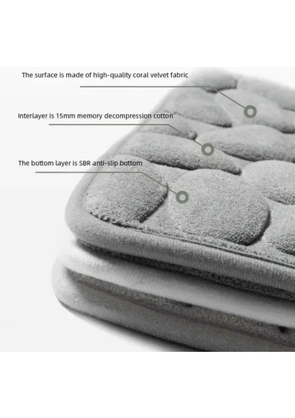 Memory Kaydırmaz Banyo Paspası Gri fiyatları