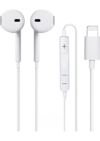 Lightning Girişli Kablolu Earpods Kulaklık, Tak Çalıştır