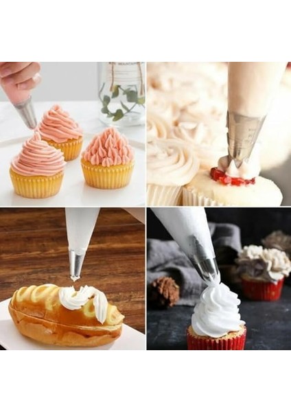 50 Adet Tek Kullanımlık Krema Sıkma Torbası - Profesyonel Pasta ve Tatlı Süsleme Için Dayanıklı Glazür Torbaları fiyatları