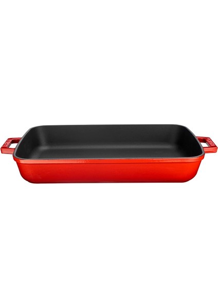 Döküm Tepsi Dikdörtgen 22 * 30 Kırmızı