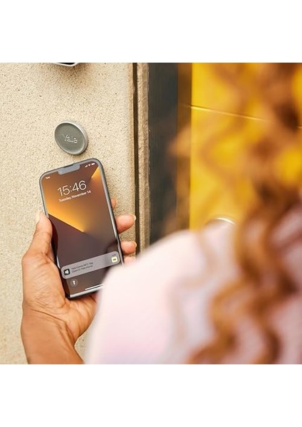 Dot - Gümüş - 05/601000/SI | Yale Linus Akıllı Kilit L2 ile Çalışır | Kapıyı Kilitlemek/açmak Için Dokunmak Yeterli | Anahtarsız Erişim | Wi-Fi ve Bluetooth | Yale Home Uygulaması