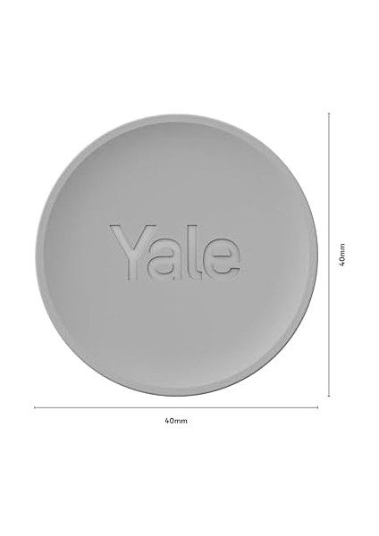 Dot - Gümüş - 05/601000/SI | Yale Linus Akıllı Kilit L2 ile Çalışır | Kapıyı Kilitlemek/açmak Için Dokunmak Yeterli | Anahtarsız Erişim | Wi-Fi ve Bluetooth | Yale Home Uygulaması