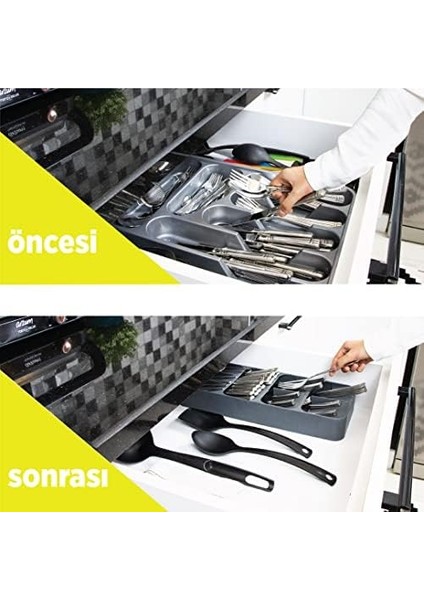 9 Bölmeli Çekmece Kaşık,çatal Düzenleyici, Kaşıklık Decobella
